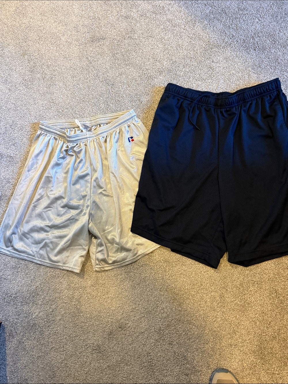 Russell Athletic Black and Light Gray Men's Athletic Shorts - 2 Pack NIKE
